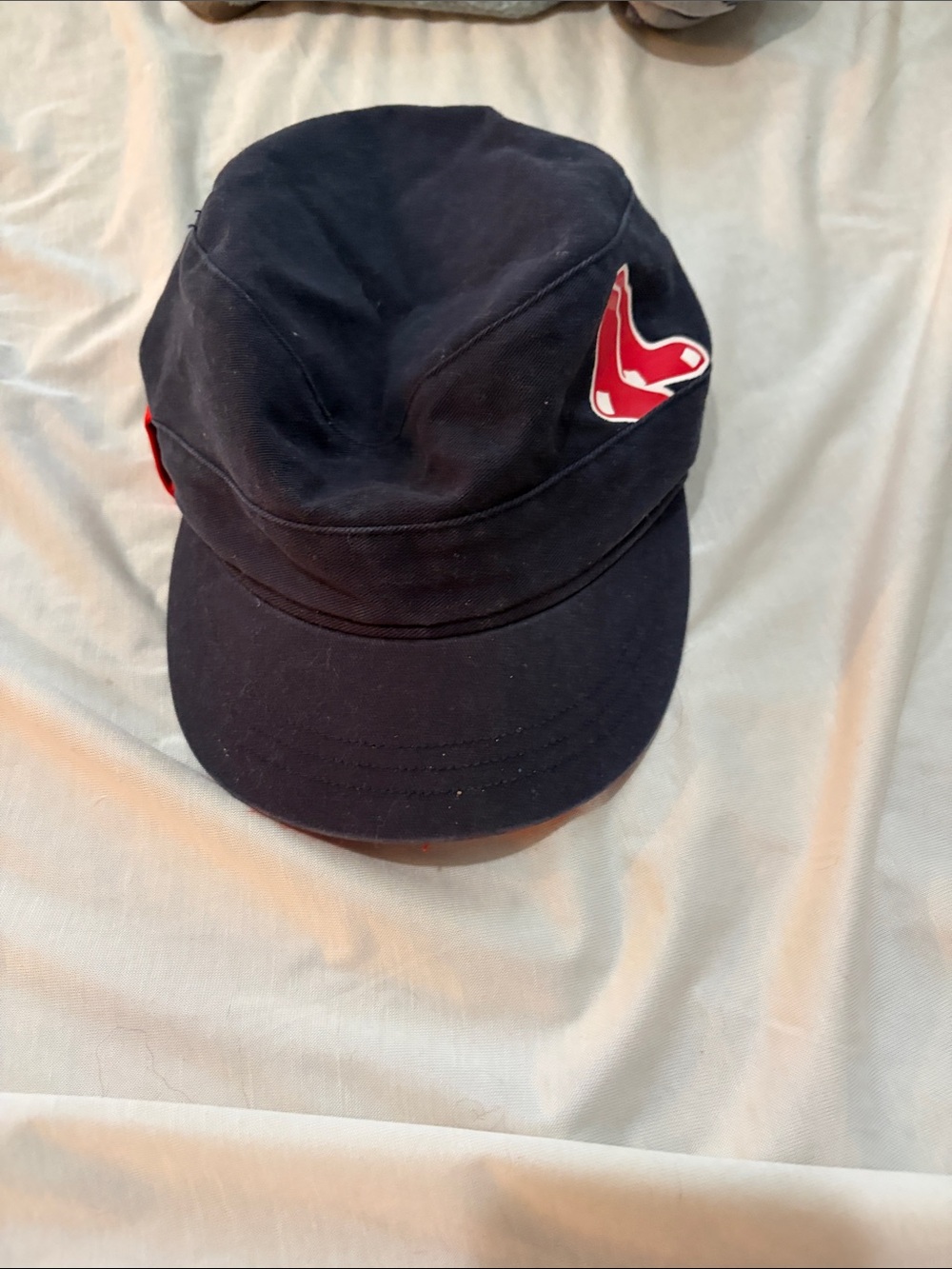 Red Sox Touch by Alyssa Milano Navy Cadet Cap with Red Patch Accent